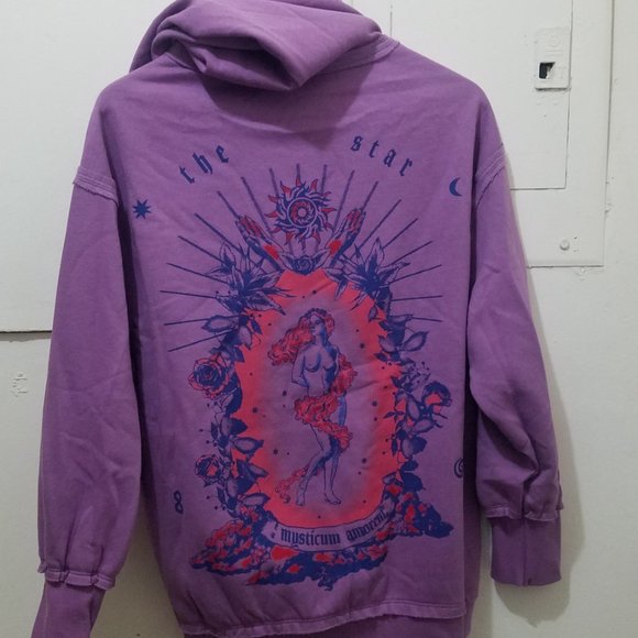 NTW UO Mystical Goddess Nate Hoodie Purple Oversized Sweatshirt Hoodie - Picture 7 of 9